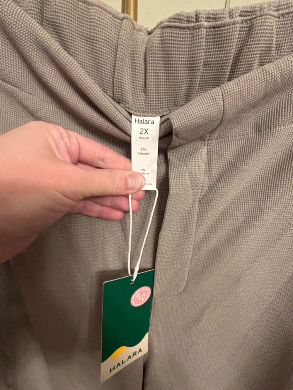 Halara Viral Work Pant Plus Size - High Waisted Pocket Wide Leg Stretch NWT 2X - Picture 5 of 5